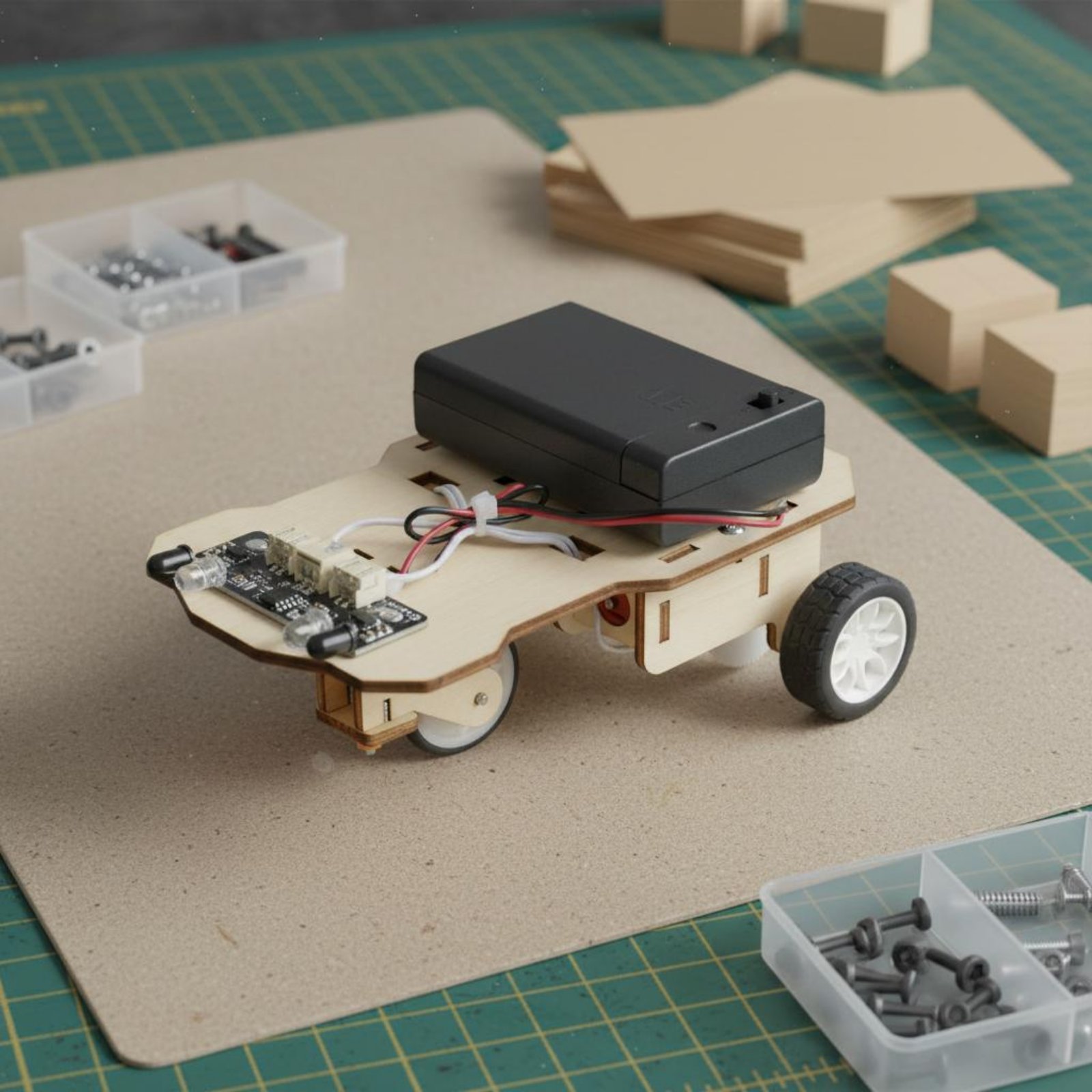 Science Kit - Wooden Intelligent Vehicle Kit Science and