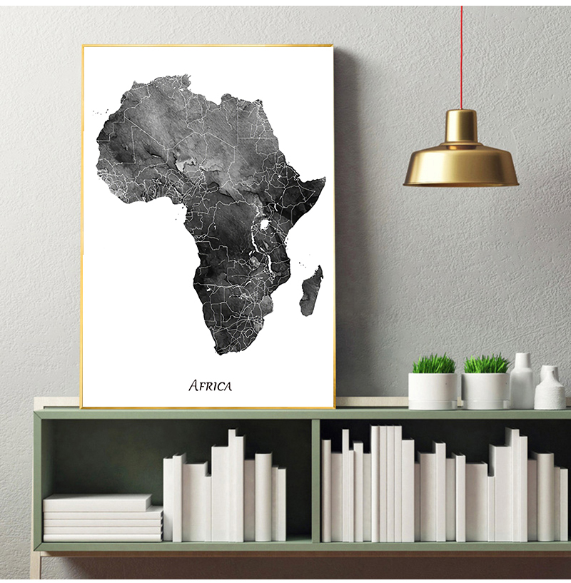 Africa map posters and prints  - Star Map Poster recension och pris