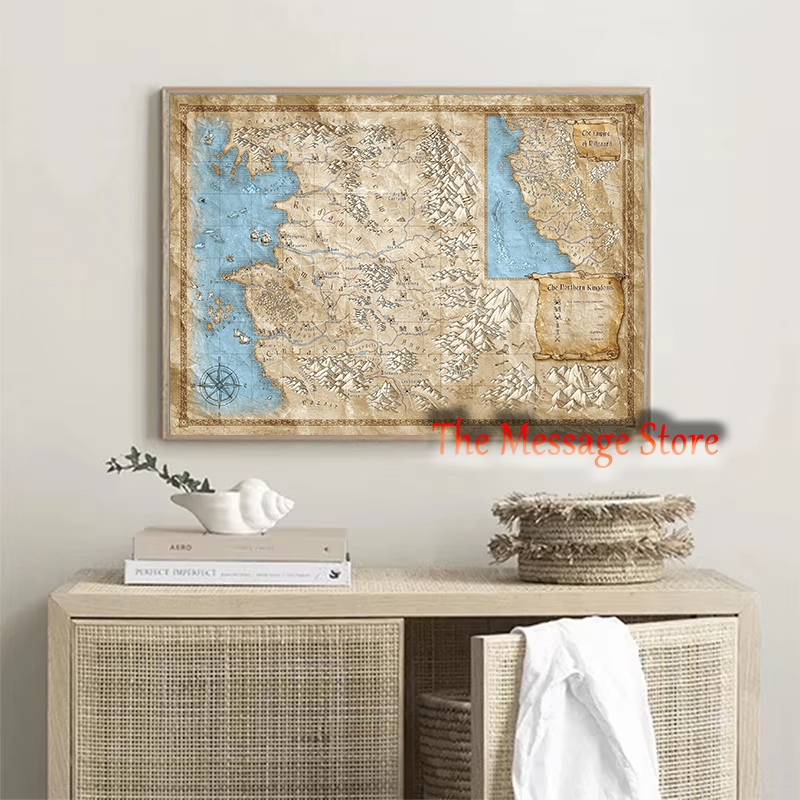 Witcher World Map Continent Lo - Star Map Poster recension och pris