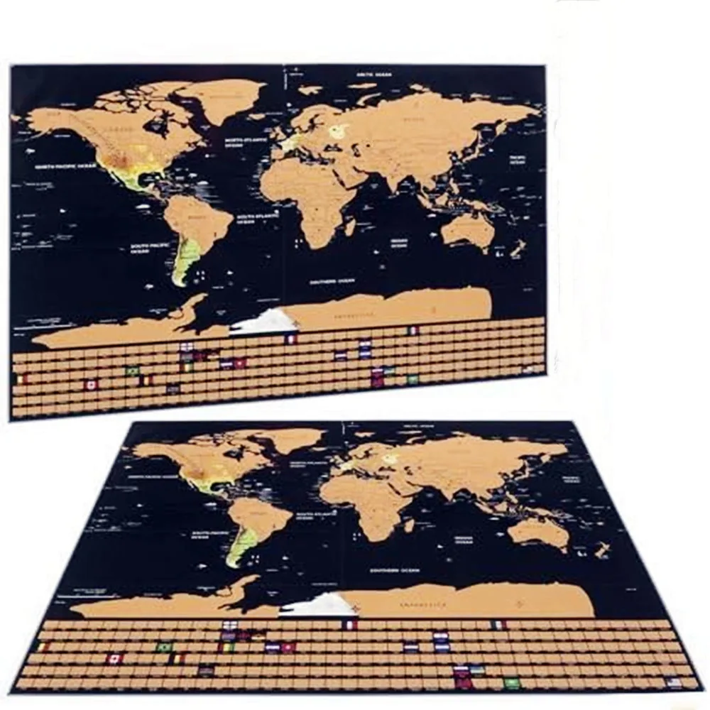 New Deluxe Travel Scratch Worl - Star Map Poster recension och pris