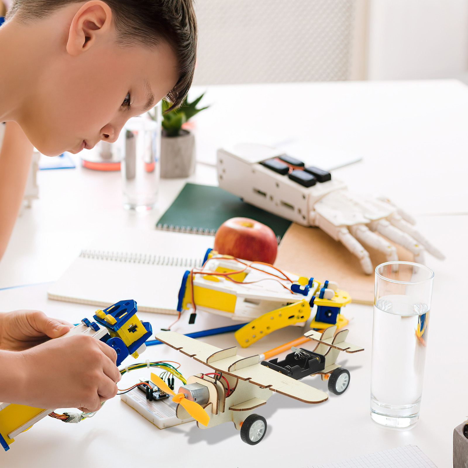 1Set Wooden Glider Plane DIY S - Science Project Physics recension och pris