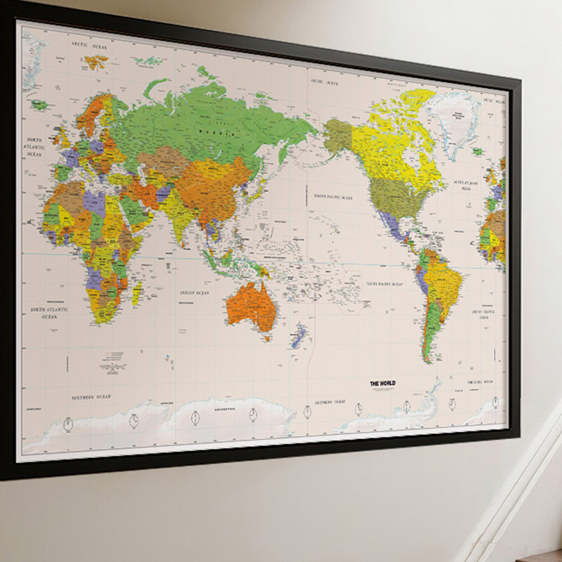 Wall Map,Polyester,World Map W - Star Map Poster recension och pris