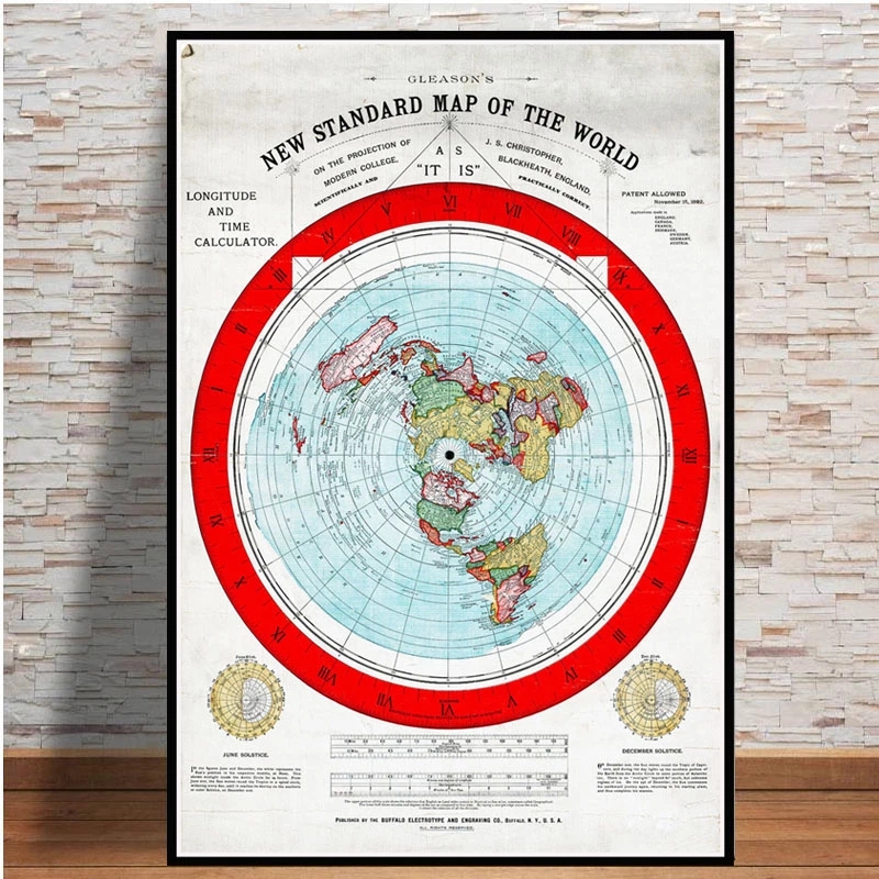 Poster And Prints 1892 Flat Ea - Star Map Poster recension och pris